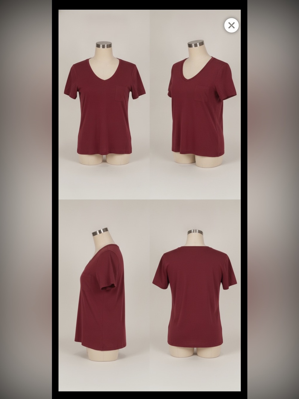 Red Short Sleeve T-shirt Casual Style